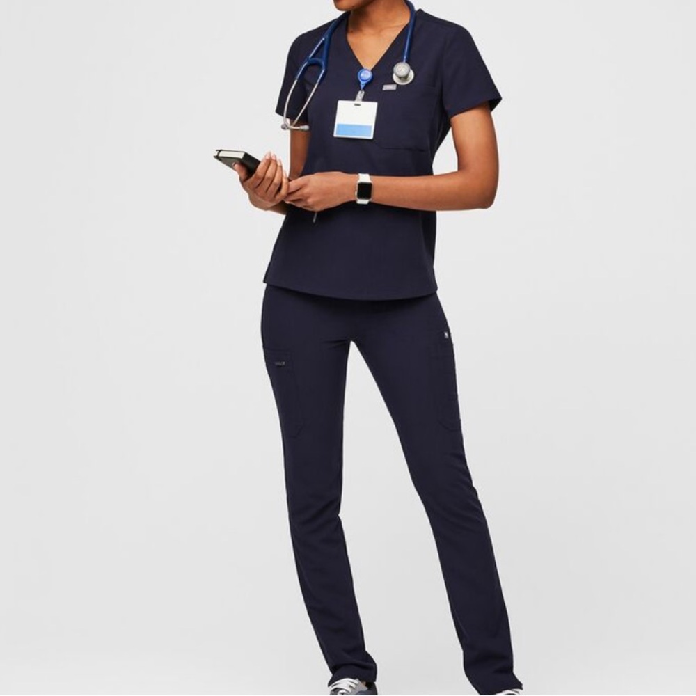 Figs Navy Scrub Set